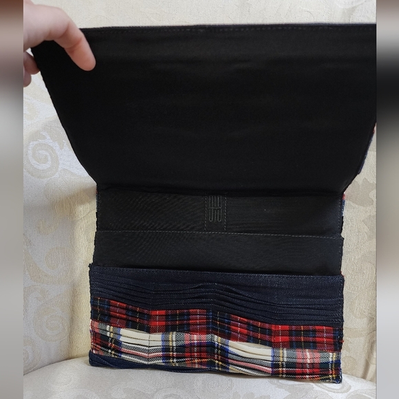 SANAY1313 Mattia Embroidered Tartan Clutch – Made in Italy – NWT $836 Retail - Picture 4 of 16